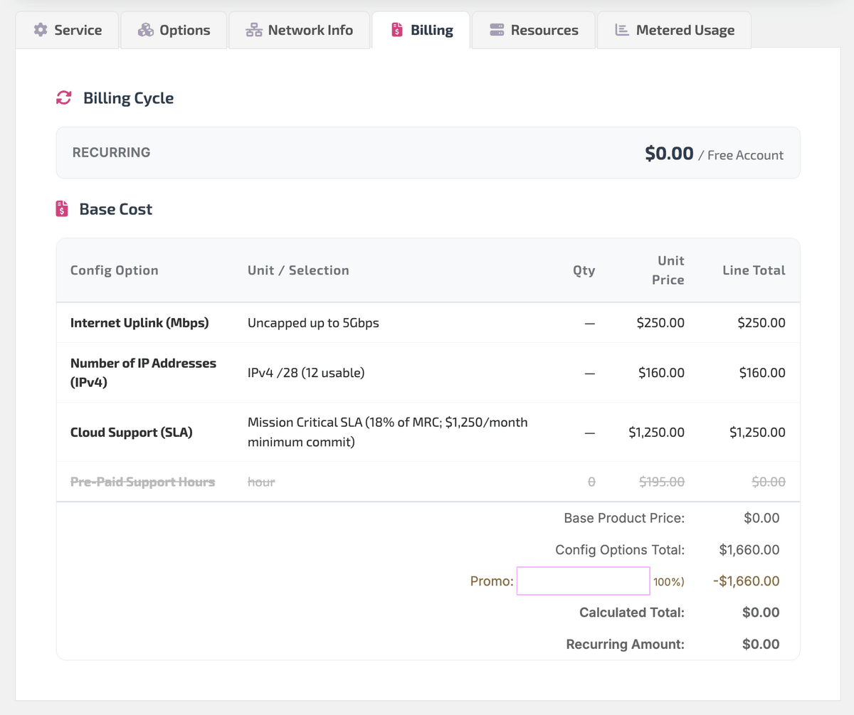 Service Billing